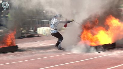 Соревнования огнеборцев стартовали в Новосибирске