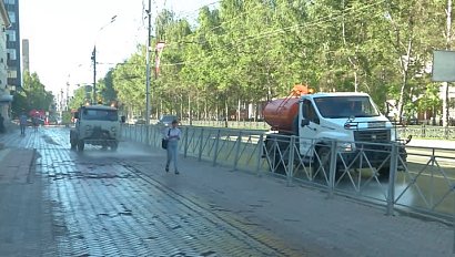 Новые методы борьбы с пылью на дорогах начали применять в Новосибирске
