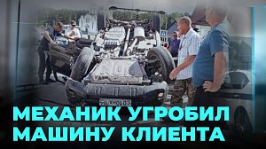 Пьяная поездка на чужом автомобиле закончилась «перевёртышем»