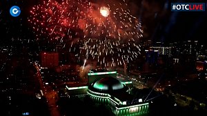 Салют в честь 80-летия Победы в Новосибирске