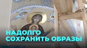 Купол Спасского собора расписывают новосибирские художники