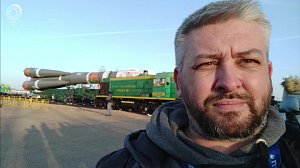 Новосибирский фотограф запечатлел запуск корабля "Союз" с Байконура