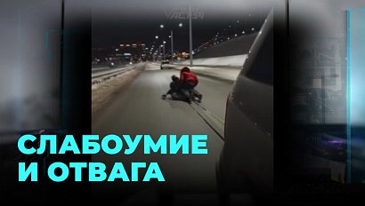 Катались на плюшке по проезжей части, чуть не погибли, но не расстроились