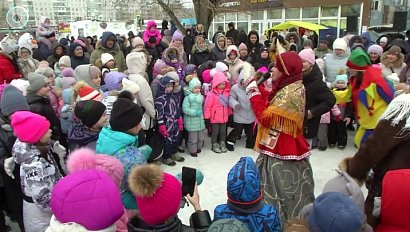 Жители Юго-Западного жилмассива весело проводили зиму