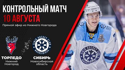Хоккей: «Сибирь» vs «Торпедо» (Нижний Новгород) – контрольный матч | ОТС LIVE