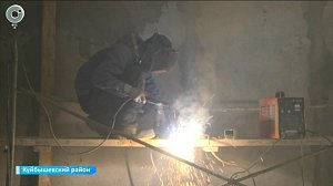 В Куйбышевском районе начался капитальный ремонт первой сельской школы