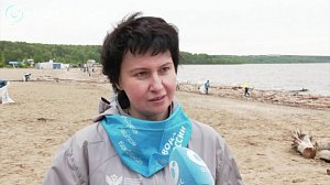 Волонтёры очистили берег Новосибирского водохранилища