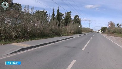 Жители Бердска дождались ремонта дороги возле интерната для инвалидов