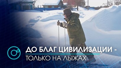 Снежные завалы отрезали целое село в Коченёвском районе от внешнего мира | Телеканал ОТС