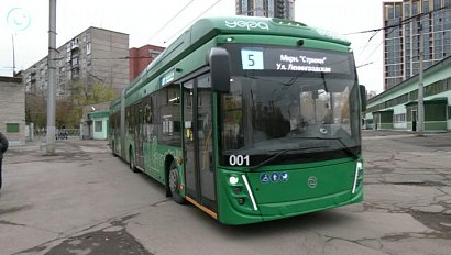 Экспериментальный троллейбус-гармошку испытают на улицах Новосибирска