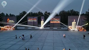 В Новосибирске зажгли "Огненные картины войны" в память о героях