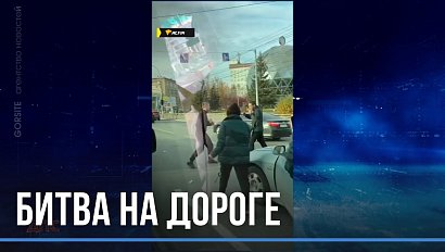 Устроил потасовку на дороге в центре Новосибирска неадекватный водитель