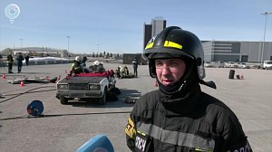 Спасатели соревновались в ликвидации последствий ДТП в Новосибирске