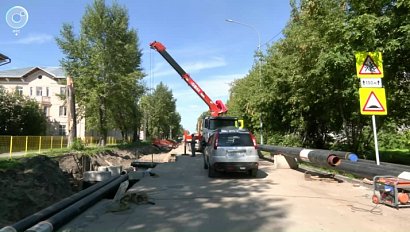 На улице Римского-Корсакова в Новосибирске заменят полтора километра труб