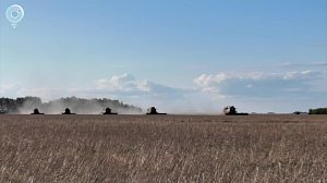 Уборочная кампания в Новосибирской области продолжается