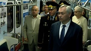 В Новосибирске запустили тематический поезд к юбилею Госавтоинспекции
