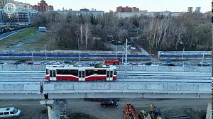 В Новосибирске открыли самую длинную трамвайную эстакаду в России