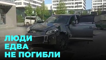 Пьяный лихач на большой скорости протаранил автомобиль с людьми