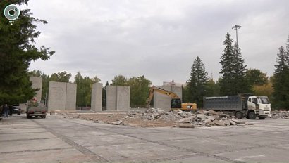Ремонтные работы стартовали на Монументе Славы в Новосибирске