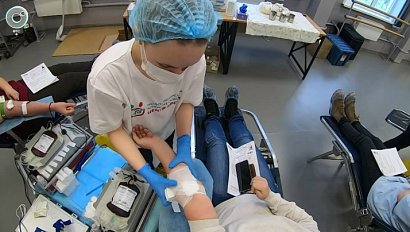 Десятки человек приняли участие в акции "Я - донор" в Новосибирске