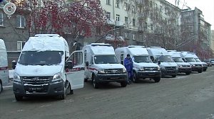 Десятки новых машин скорой помощи отправились по районам Новосибирской области