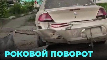 Массовое ДТП во дворах Новосибирска