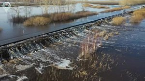 Сложная паводковая ситуация - в пойме реки Карасук