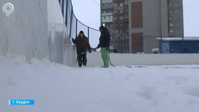 Три хоккейные площадки откроют в Бердске к середине декабря