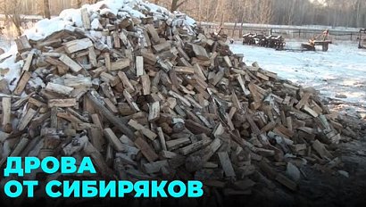 Сибиряки собрали дрова для мобилизованных земляков