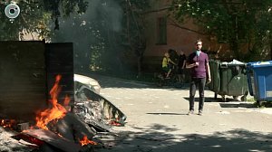Подростковая шалость привела к пожару в Новосибирске