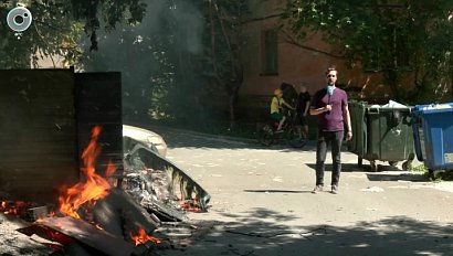 Подростковая шалость привела к пожару в Новосибирске