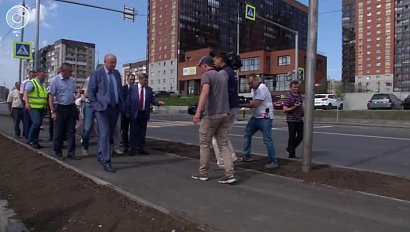 В Новосибирске завершили ремонт на участке дороги по улице Мясниковой