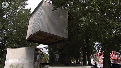 В Новосибирске сносят киоски без разрешений и договоров