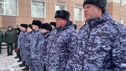 Новобранцы Росгвардии приняли присягу в Новосибирске