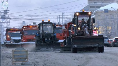 Снегопад парализовал Новосибирскую область