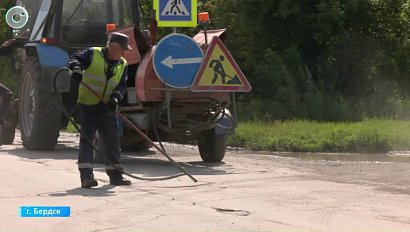 В Бердске активно ремонтируют дороги и улицы частного сектора