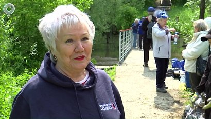 Активисты очистили лог в Калининском районе Новосибирска