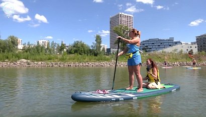 Новосибирцы выбирают отдых на воде в жаркие дни