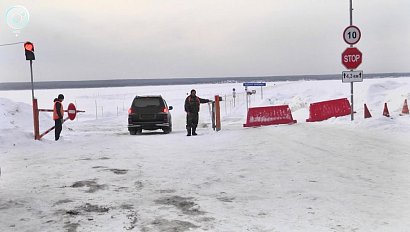 В Ордынском районе открыли вторую переправу. В какие часы разрешено движение по толстому льду?