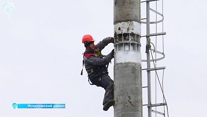 В посёлке Барабка Искитимского района устанавливают вышку сотовой связи