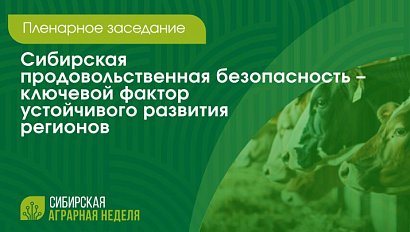 Пленарное заседание «Сибирская продовольственная безопасность» | ОТС LIVE — прямая трансляция