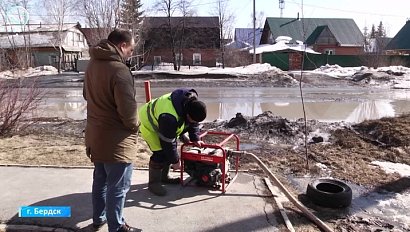 Борьба с паводком: за несколько дней в Бердске вывезли 7500 кубометров снега