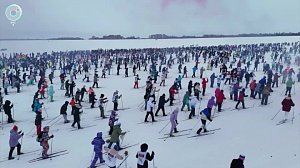 Массовый лыжный забег прошёл в Новосибирском районе