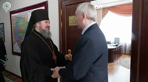 Андрей Травников провёл встречу с новым епископом Новосибирским и Бердским
