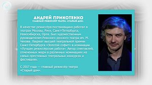 Интервью с Андреем Прикотенко. Премьера спектакля "Sociopath/Гамлет"